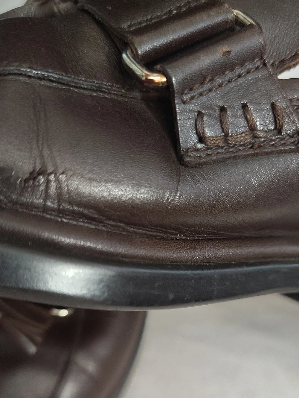 Bally Luxury Made In Italy Brown Leather Tassel Loafers Big Boy 5.5/ Women's 7